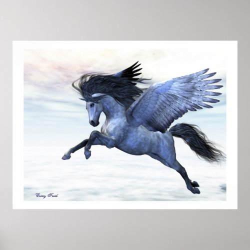 SILVER PEGASUS PRINT