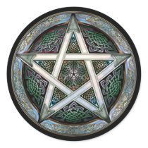 Silver Pentacle Stickers