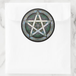 Silver Pentacle Stickers | Zazzle