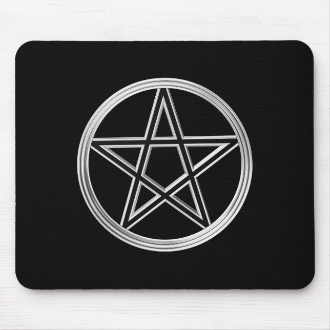 Silver pentagram mouse pad (Front)