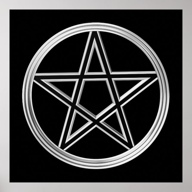 Silver pentagram poster (Front)