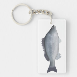 Silver Perch Keychain