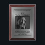 Silver - Personalized Photo - Employee Wooden Award Plaque<br><div class="desc">This Silver - Personalized Photo - Employee Wooden Award Plaque is a perfect way to show your appreciation for an employee.  Easily customizable for Employee of the year... Employee of the month... Celebration of years of service etc</div>