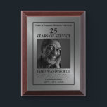 Silver - Personalized Photo - Employee Wooden Award Plaque<br><div class="desc">This Silver - Personalized Photo - Employee Wooden Award Plaque is a perfect way to show your appreciation for an employee.  Easily customizable for Employee of the year... Employee of the month... Celebration of years of service etc</div>