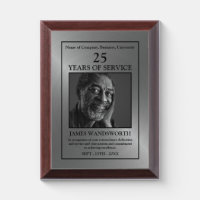 Silver - Personalized Photo - Employee Wooden