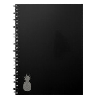 Silver Pineapple Spiral Notebook