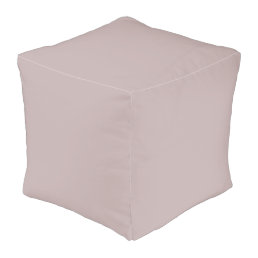 Silver Pink Solid Color Pouf