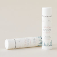 Silver & Pink Winter Wonderland 1st Birthday Favor