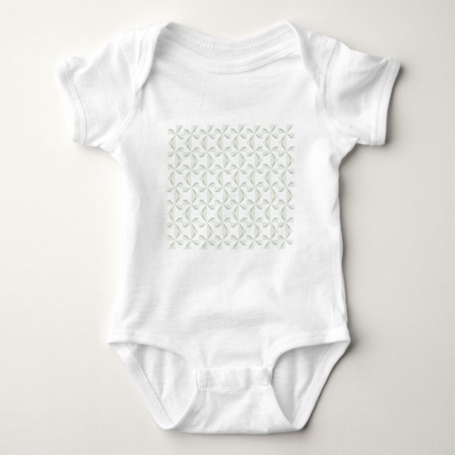 Silver Pinwheels Baby Bodysuit (Front)
