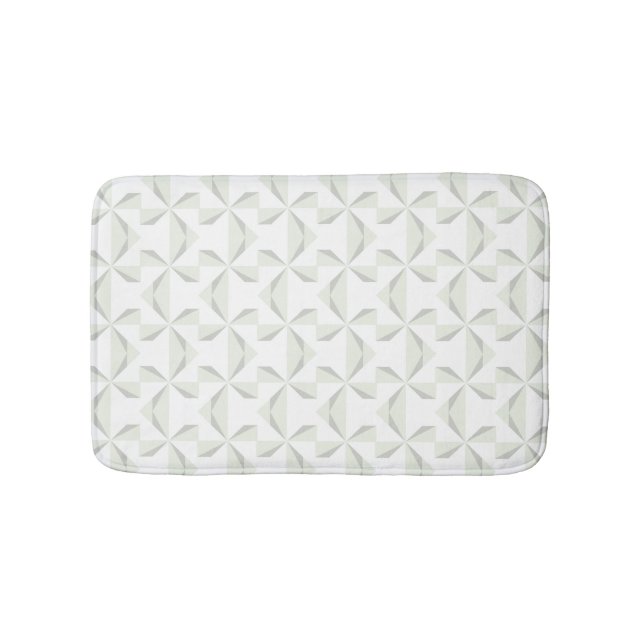 Silver Pinwheels Bathroom Mat (Front)