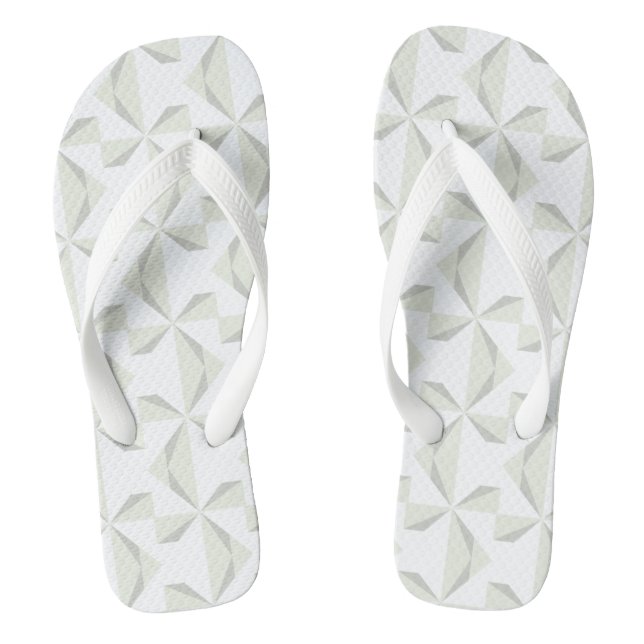 Silver Pinwheels Flip Flops (Footbed)