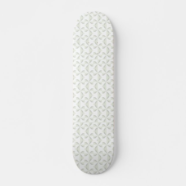 Silver Pinwheels Skateboard (Front)
