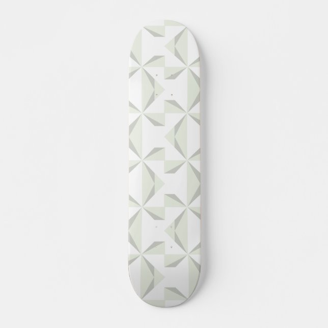 Silver Pinwheels Skateboard Deck (Front)