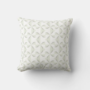 Silver Pinwheels Throw Pillow