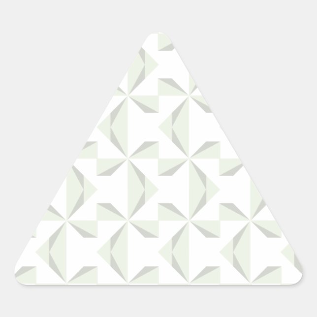 Silver Pinwheels Triangle Sticker (Front)