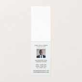 Silver Plaque Minimal Professional Logo & Photo Business Card (Inside Unfolded)