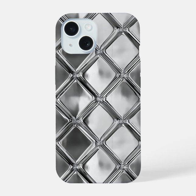 Silver Plate Pattern Iphone Case (Back)