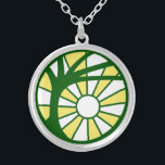 Silver-Plated Atheopagan Symbol Pendant<br><div class="desc">This silver-plated Atheopagan symbol pendant is stylish and memorable.</div>