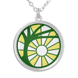 Silver-Plated Atheopagan Symbol Pendant