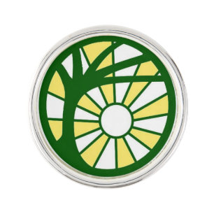 Silver-plated Lapel Pin