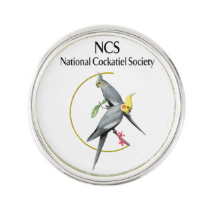 Silver Plated Round Label Pin