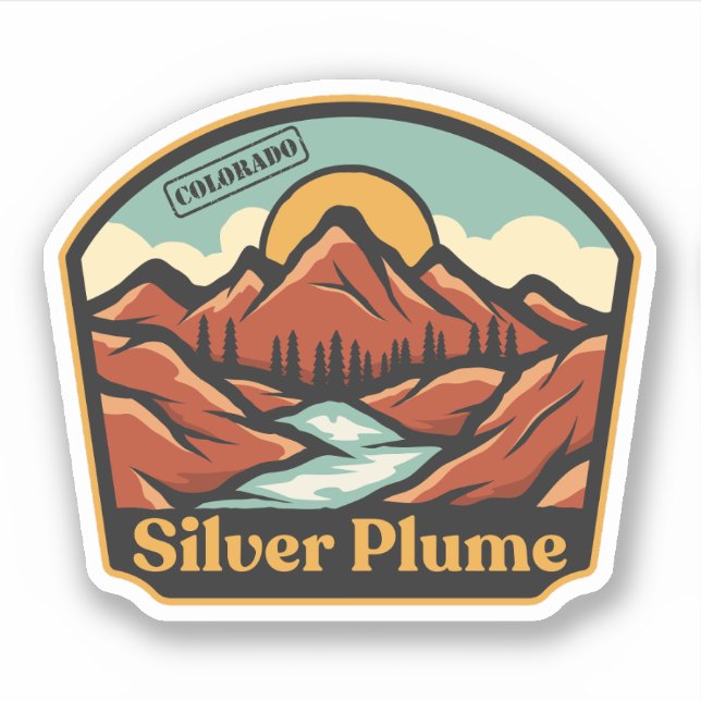 Silver Plume, Colorado Sticker (Front)