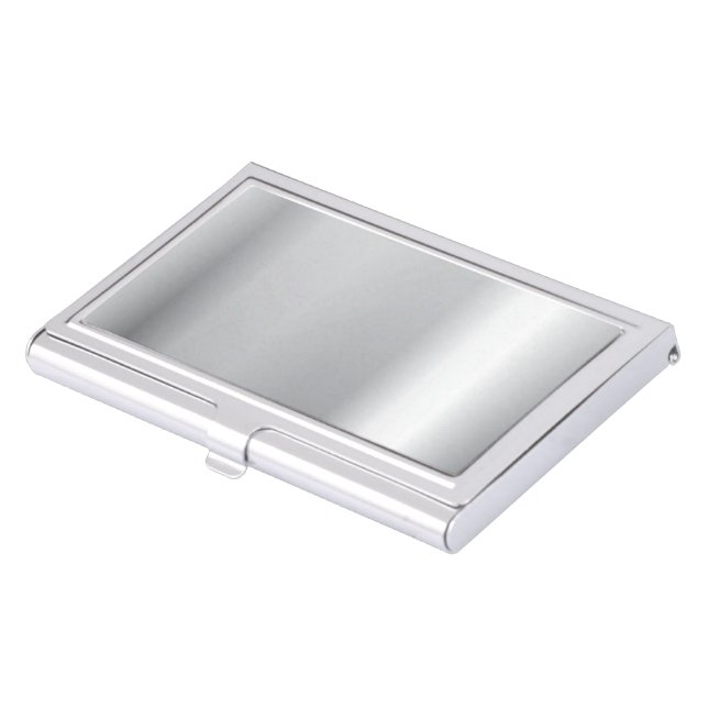 Silver polish business card case (Front)