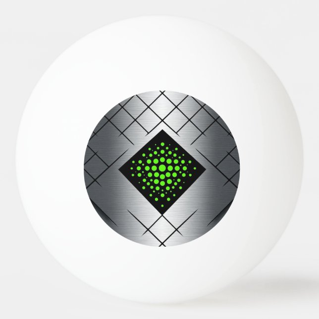Silver Pong Beat Ping Pong Ball (Front)