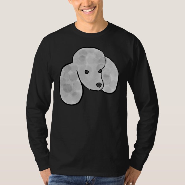 Silver Poodle T-Shirt (Front)
