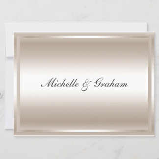 Silver Popular Elegant Wedding Invitation