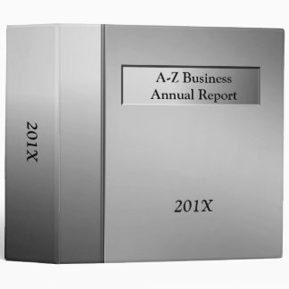 Silver Professional Business Binder