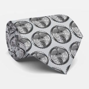 Silver Psychologist  Neck Tie