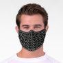 Silver Punk Chain Link Style Pattern Premium Face Mask