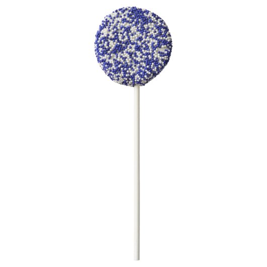 Silver Purple Celtic Butterfly Curling Knots Chocolate Covered Oreo Pop (Back)