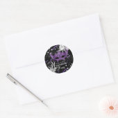 Silver Purple Mask Star Night Masquerade Sticker (Envelope)