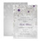 silver purple Winter Bridal Shower Invite