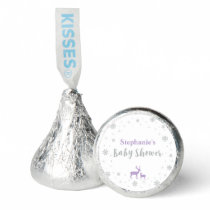 Silver & Purple Winter Wonderland Baby Shower Hershey®'s Kisses®