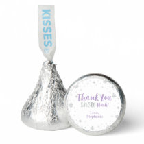 Silver & Purple Winter Wonderland Thank you Hershey®'s Kisses®