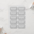 Silver Raffle Tickets for Invitations | Zazzle