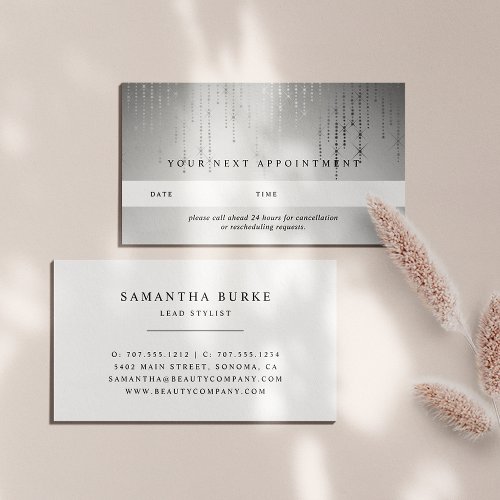 Silver Rain Appointment Cards