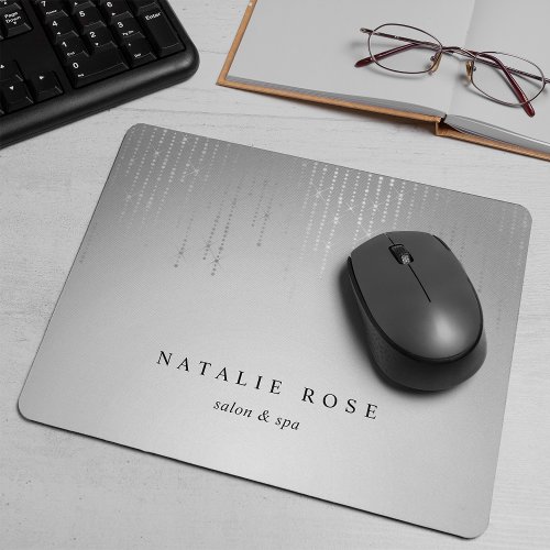 Silver Rain String Lights Personalized Mouse Pad