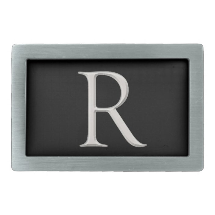 initial belt buckle