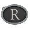 Silver Raised "R" Initial Belt Buckle