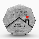Silver Realtor Large Acrylic Award<br><div class="desc">Large custom acrylic block is fully customizable and can be used for recognition,  appreciation,  retirement,  service award for real estate office,  realtor,  broker,  agent,  you name it. MATCHING items in our store.</div>