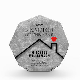 Silver Realtor Medium Acrylic Award