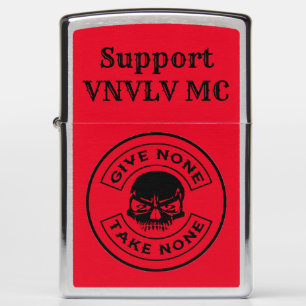 Silver Red & Black VNVLVMC Supporter Zippo Lighte Lighter