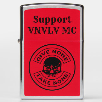 Silver Red & Black VNVLVMC Supporter Zippo Lighte Zippo Lighter
