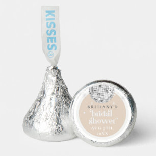 Silver Retro Disco Groovy Bridal Shower Hershey®'s Kisses®