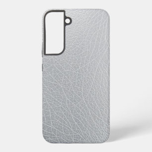 Silver Rexine Texture Digital Artwork Samsung Galaxy S22+ Case