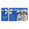 Silver Ribbon Royal Blue Wedding Thank You